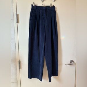 MIJEONG PARK Women's Wide Leg Pants in Navy